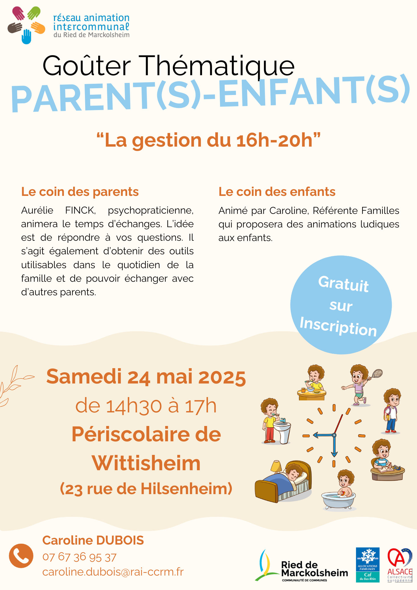 Goûter thématique : la gestion du 16h-20h