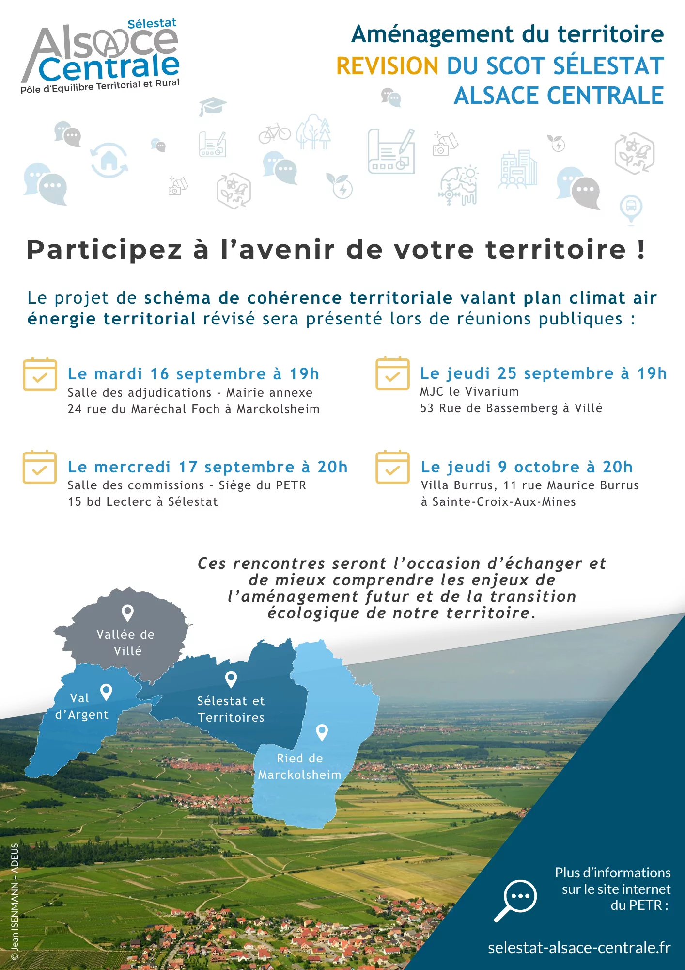 affiche du SCoT Sélestat Alsace centrale 2025