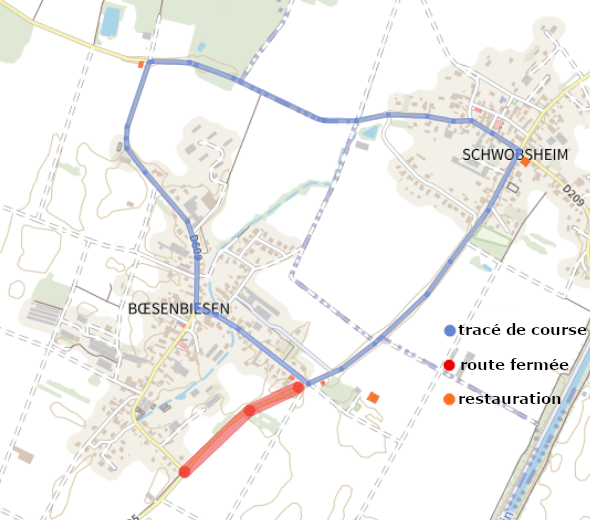 plan de la course moto du Ried 2025