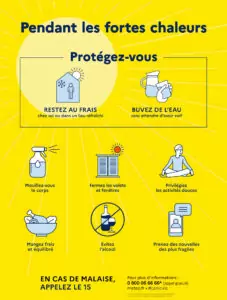 attention fortes chaleurs, protegez-vous !
